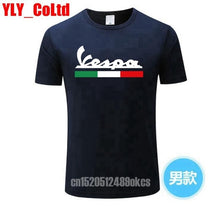 Load image into Gallery viewer, 2019 Brand Men T Shirt Men's Women's Vespa Print T-Shirt Motorcycle Casual Men TShirt