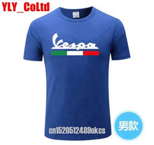 Load image into Gallery viewer, 2019 Brand Men T Shirt Men's Women's Vespa Print T-Shirt Motorcycle Casual Men TShirt