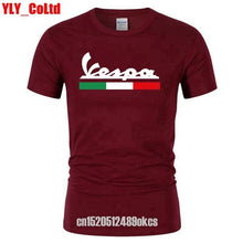 Load image into Gallery viewer, 2019 Brand Men T Shirt Men's Women's Vespa Print T-Shirt Motorcycle Casual Men TShirt