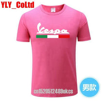 Load image into Gallery viewer, 2019 Brand Men T Shirt Men's Women's Vespa Print T-Shirt Motorcycle Casual Men TShirt