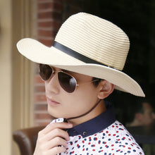 Load image into Gallery viewer, Summer Man Foldable Straw Hat Outdoors Cowboy