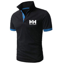 Load image into Gallery viewer, Men Summer Fashion Helly Hansen Cotton  Lapel Collar Slim Fit  T Shirts Casual  tshirt  Turn-down Collar  funny t shirts