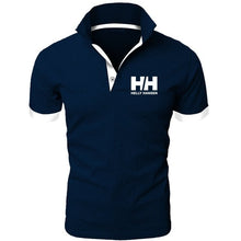 Load image into Gallery viewer, Men Summer Fashion Helly Hansen Cotton  Lapel Collar Slim Fit  T Shirts Casual  tshirt  Turn-down Collar  funny t shirts
