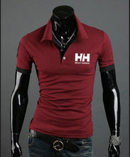 Load image into Gallery viewer, Men Summer Fashion Helly Hansen Cotton  Lapel Collar Slim Fit  T Shirts Casual  tshirt  Turn-down Collar  funny t shirts