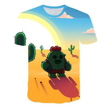 Load image into Gallery viewer, 2019 summer New Kids shooting game T shirt Men/Women 3D Printed Brawl Stars T-shirt Cartoon Fashion Short sleeve Boys/girl Tops