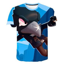 Load image into Gallery viewer, 2019 summer New Kids shooting game T shirt Men/Women 3D Printed Brawl Stars T-shirt Cartoon Fashion Short sleeve Boys/girl Tops