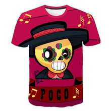 Load image into Gallery viewer, 2019 summer New Kids shooting game T shirt Men/Women 3D Printed Brawl Stars T-shirt Cartoon Fashion Short sleeve Boys/girl Tops
