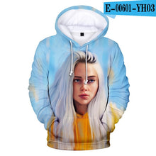 Load image into Gallery viewer, Hot Sale Billie Eilish 3D Printing Hooded Sweatshirt Male/Female Hip Hop