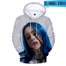 Load image into Gallery viewer, Hot Sale Billie Eilish 3D Printing Hooded Sweatshirt Male/Female Hip Hop