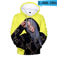 Load image into Gallery viewer, Hot Sale Billie Eilish 3D Printing Hooded Sweatshirt Male/Female Hip Hop