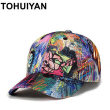 Load image into Gallery viewer, TOHUIYAN Graffiti Printed Baseball Cap Men Women