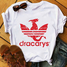 Load image into Gallery viewer, Daenerys Dragon camiseta Dracarys funny t-shirt men summer new white casual GOT unisex tshirt cool Harajuku street wear t shirt