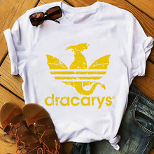 Load image into Gallery viewer, Daenerys Dragon camiseta Dracarys funny t-shirt men summer new white casual GOT unisex tshirt cool Harajuku street wear t shirt