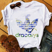 Load image into Gallery viewer, Daenerys Dragon camiseta Dracarys funny t-shirt men summer new white casual GOT unisex tshirt cool Harajuku street wear t shirt