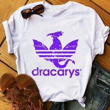 Load image into Gallery viewer, Daenerys Dragon camiseta Dracarys funny t-shirt men summer new white casual GOT unisex tshirt cool Harajuku street wear t shirt