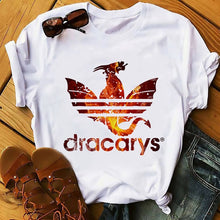 Load image into Gallery viewer, Daenerys Dragon camiseta Dracarys funny t-shirt men summer new white casual GOT unisex tshirt cool Harajuku street wear t shirt