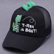 Load image into Gallery viewer, Brand Cute 2-10 Years Old Kids Dinosaur Hat Cotton Mesh Baseball Caps