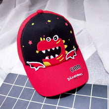 Load image into Gallery viewer, Brand Cute 2-10 Years Old Kids Dinosaur Hat Cotton Mesh Baseball Caps