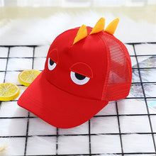 Load image into Gallery viewer, Brand Cute 2-10 Years Old Kids Dinosaur Hat Cotton Mesh Baseball Caps