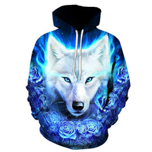 Load image into Gallery viewer, 2019 New Star-headed wolf print Hoodies Men