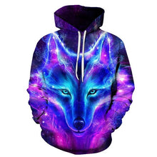 Load image into Gallery viewer, 2019 New Star-headed wolf print Hoodies Men
