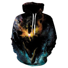 Load image into Gallery viewer, 2019 New Star-headed wolf print Hoodies Men