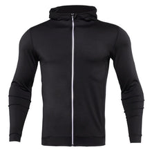 Load image into Gallery viewer, Top Quality Mens T Shirts Fashion 2017 Sweatshirts Men Fitness TShirt Compression Shirt Zipper Reflective Breathable Jersey MMA