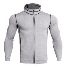 Load image into Gallery viewer, Top Quality Mens T Shirts Fashion 2017 Sweatshirts Men Fitness TShirt Compression Shirt Zipper Reflective Breathable Jersey MMA