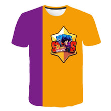 Load image into Gallery viewer, 2019 summer New Kids shooting game T shirt Men/Women 3D Printed Brawl Stars T-shirt Cartoon Fashion Short sleeve Boys/girl Tops