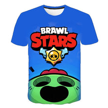 Load image into Gallery viewer, 2019 summer New Kids shooting game T shirt Men/Women 3D Printed Brawl Stars T-shirt Cartoon Fashion Short sleeve Boys/girl Tops