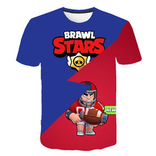 Load image into Gallery viewer, 2019 summer New Kids shooting game T shirt Men/Women 3D Printed Brawl Stars T-shirt Cartoon Fashion Short sleeve Boys/girl Tops