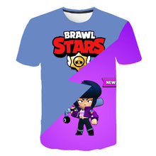 Load image into Gallery viewer, 2019 summer New Kids shooting game T shirt Men/Women 3D Printed Brawl Stars T-shirt Cartoon Fashion Short sleeve Boys/girl Tops